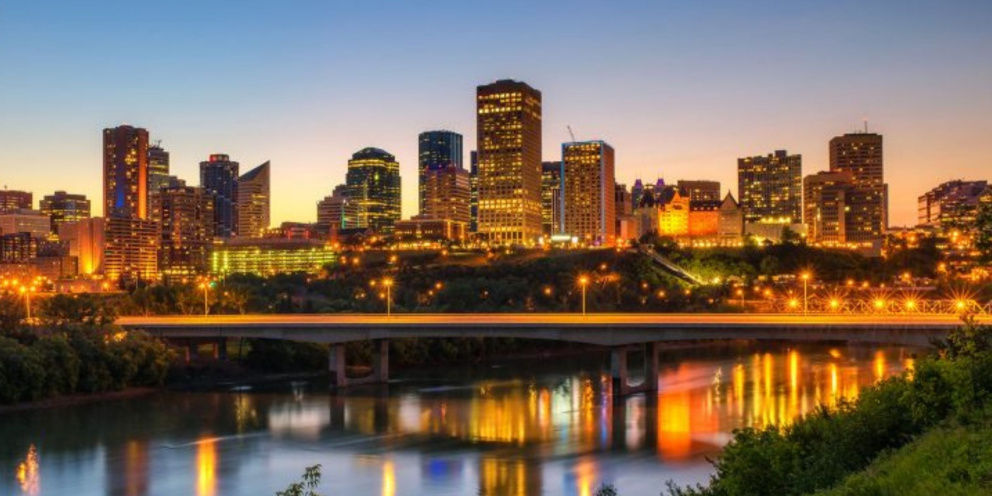 Edmonton city skyline